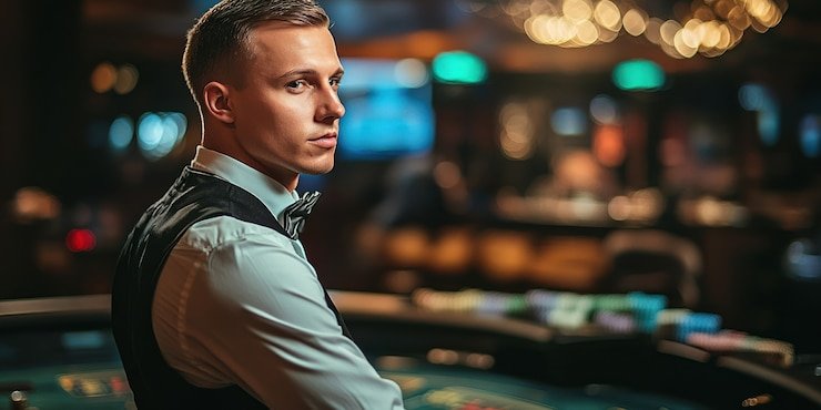 Meja dealer langsung Big Time Gaming dengan kamera HD dan kontrol taruhan raja eropa